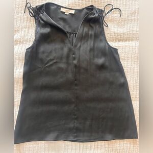 LOFT Black Sleeveless Blouse Elegant Design